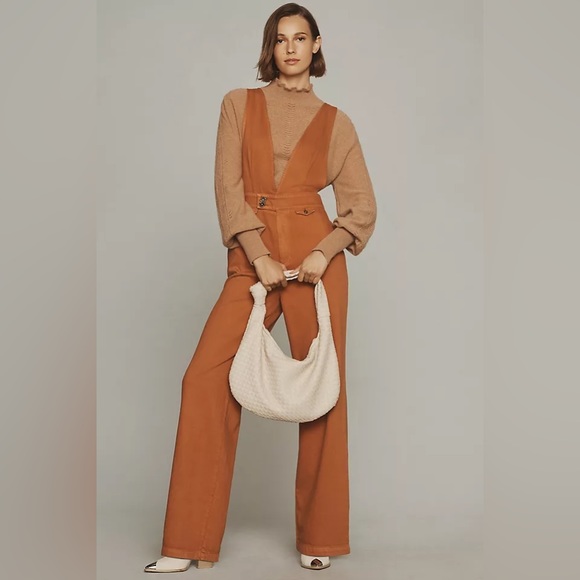 Anthropologie Pants - ✨ Anthropologie Deep-V Jumpsuit Sz 31